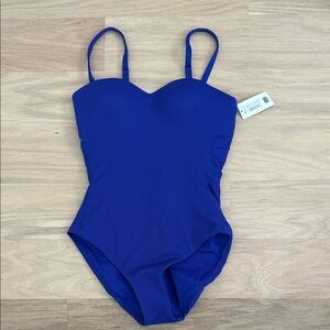 Spanx Deep Azure One-Piece Swimsuit, M (A/B), NWT